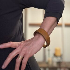 Brown wooden bangle Minimalist Design